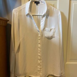 Ivory button up blouse (The Limited)